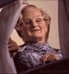 Mrs. Doubtfire Middle Finger